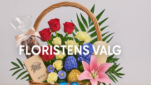 Romantisk gavekurv - Floristens valg
