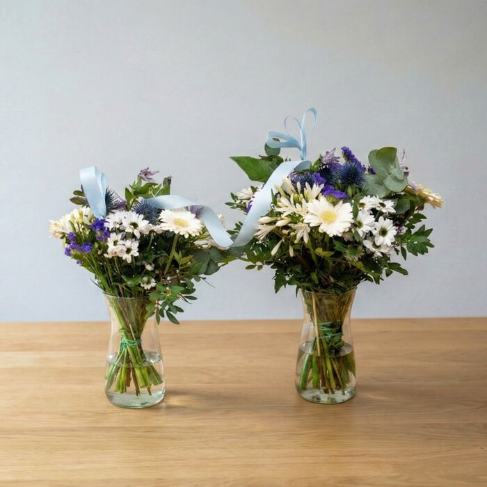 Mor barn buket, dreng