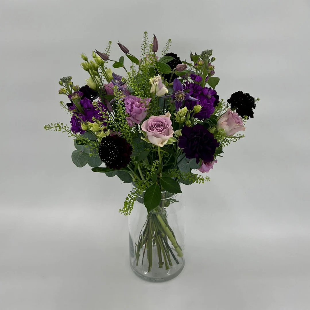 Blå/Lilla - Lav buket